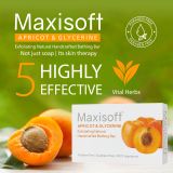Maxisoft Apricot & Glycerin Exfoliating Bathing Bar 75 gm