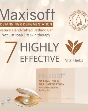 Maxisoft Detanning & Depigmentation Bathing Bar 75 gm