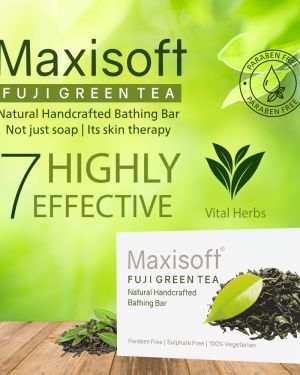 Maxisoft Fuji Green Tea Bathing Bar 75 gm