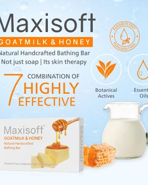 Maxisoft Goat Milk & Honey Bathing Bar 75 gm