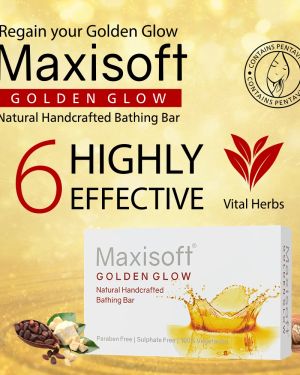 Maxisoft Golden Glow Bathing Bar 75 gm