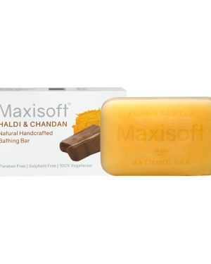 Maxisoft Haldi Chandan Bathing Bar 100 gm