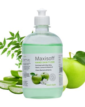 Maxisoft Hand Sanitizer Gel Green Apple 500 ml