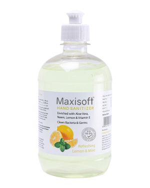 Maxisoft Hand Sanitizer Gel Refreshing Lemon & Mint 500 ml