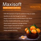 Maxisoft Hand Sanitizer Gel Refreshing Orange 500 ml