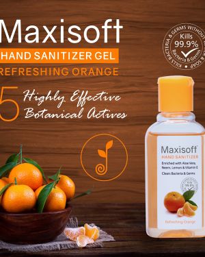 Maxisoft Hand Sanitizer Gel Refreshing Orange 60 ml