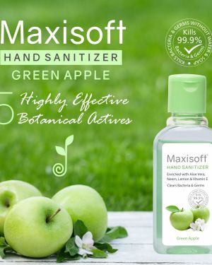 Maxisoft Hand Sanitizer Green Apple 60 ml