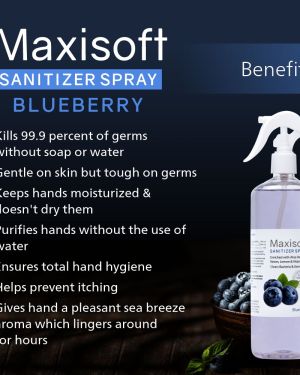 Maxisoft Hand Sanitizer Spray Blueberry 500 ml