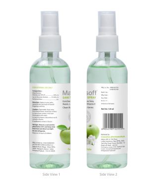 Maxisoft Hand Sanitizer Spray Green Apple 120 ml