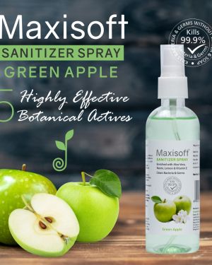 Maxisoft Hand Sanitizer Spray Green Apple 120 ml