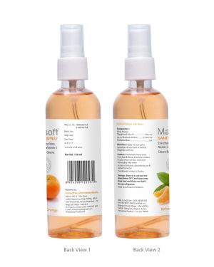 Maxisoft Hand Sanitizer Spray Refreshing Orange 120 ml