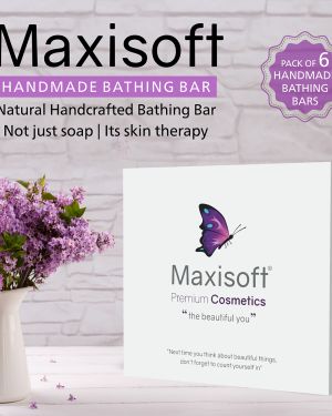 Maxisoft Handmade Bathing Bar Gift Pack of 6 75gm