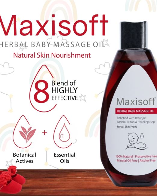 Maxisoft Herbal Baby Massage Oil Listing 03