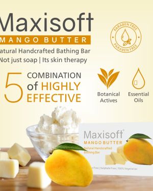 Maxisoft Mango Butter Bathing Bar 75 gm