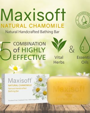 Maxisoft Natural Chamomile Bathing Bar 75 gm