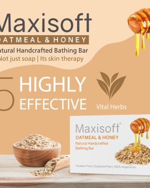 Maxisoft Oatmeal & Honey Bathing Bar 75 gm