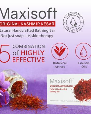 Maxisoft Original Kashmiri Kesar Bathing Bar 75 gm