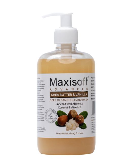 Maxisoft Shea Butter & Vanilla Advance Deep Cleansing Hand Wash Listing 01