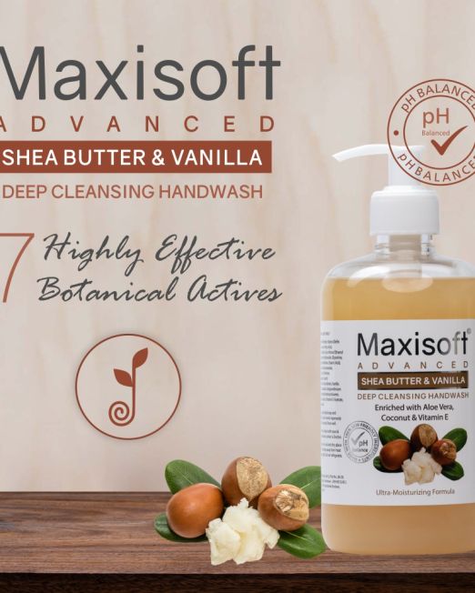 Maxisoft Shea Butter & Vanilla Advance Deep Cleansing Hand Wash Listing 03