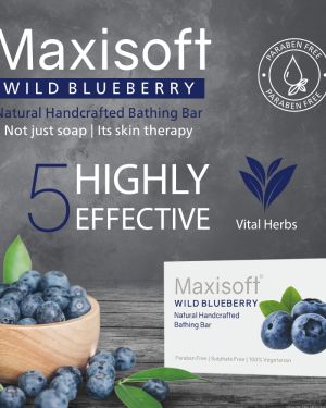 Maxisoft Wild Blueberry Bathing Bar 75 gm