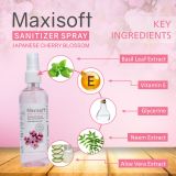 Maxisoft Hand Sanitizer Spray Japanese Cherry Blossom 120 ml (Pack of 4)