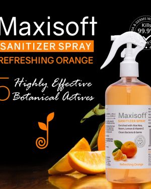 Maxisoft Hand Sanitizer Spray Refreshing Orange 500 ml