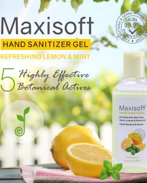 Maxisoft Hand Sanitizer Gel Refreshing Lemon & Mint 100 ml