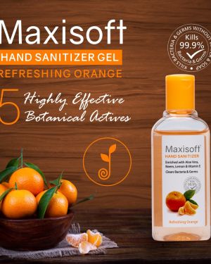 Maxisoft Hand Sanitizer Gel Refreshing Orange 100 ml