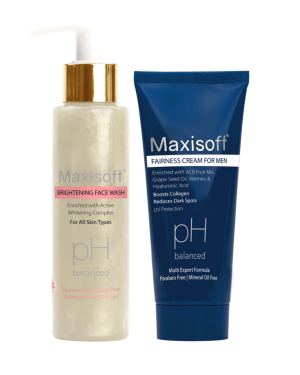 Maxisoft Combo (Brightening Face Wash 100 ml + Fairness Cream For Men 50 gm)