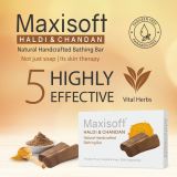 Maxisoft Haldi Chandan Bathing Bar 75 gm