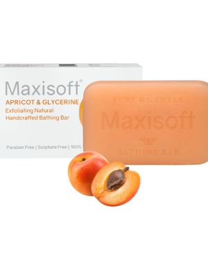 Maxisoft Apricot & Glycerin Exfoliating Bathing Bar 75 gm