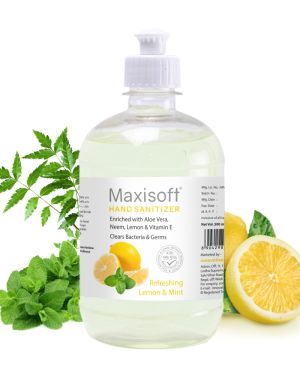 Maxisoft Hand Sanitizer Gel Refreshing Lemon & Mint 500 ml