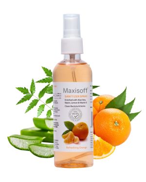 Maxisoft Hand Sanitizer Spray Refreshing Orange 120 ml