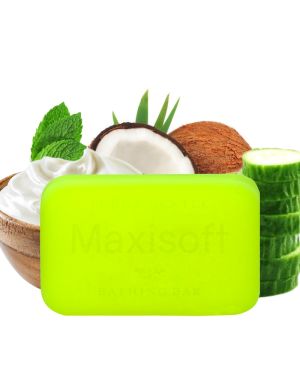 Maxisoft Mint, Cucumber & Yogurt Bathing Bar 75 gm