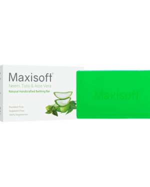 Maxisoft Neem Tulsi Aloe Vera Skin Nourishing Handcrafted Bathing Bar 100 gm